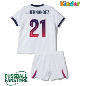 Paris Saint-Germain Lucas Hernandez #21 Replik Auswärtstrikot Kinder 2026-27 Kurzarm (+ Kurze Hosen)